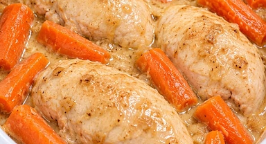 Slow Cooker 4-Ingredient Amish Chicken and Carrots Recipe