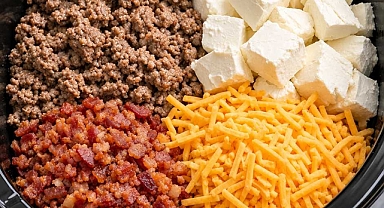 Slow Cooker 4-Ingredient Bacon Cheeseburger Dip Recipe