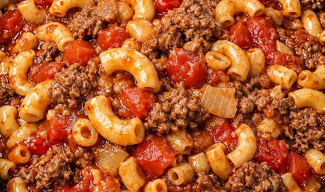 Slow Cooker 4-Ingredient Poor Man’s Goulash Recipe