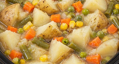 3-Ingredient Poor Man's Potato and Canned Mixed Vegetables Recipe