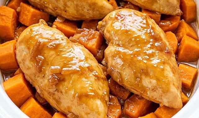 5-Ingredient Amish Chicken and Sweet Potatoes Recipe