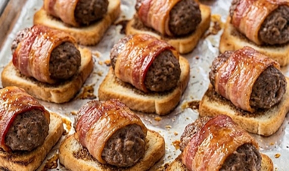 5-Ingredient Bacon-Wrapped Beef Bites Recipe