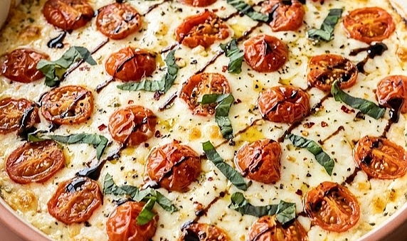 Baked Cheesy Boursin Tomato Dip Recipe