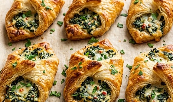 Creamy Spinach & Cheese Puff Pastry Recipe