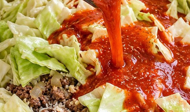 Lazy Cabbage Roll Dutch Oven Casserole Recipe