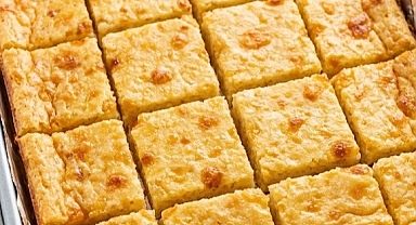 Oven Baked 4-Ingredient Cheese Puff Squares