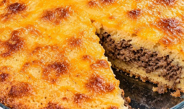 Oven Baked Impossible Cheeseburger Pie Recipe