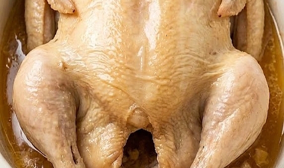 Slow Cooker 3-Ingredient Amish Whole Chicken Recipe