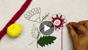 Create a Simple Flower Embroidery Design