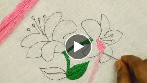 Embroider Flowers for Dresses and Home Decorations
