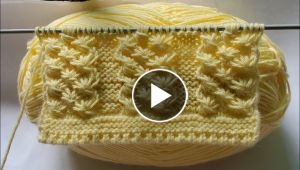 Hermosa tejida con dos agujas un modelo