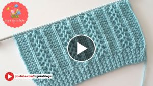 Knit a Striped Tripe Model Baby Vest