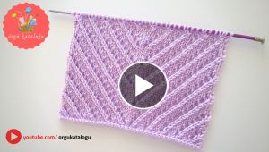 Knit an Openwork Nested V Model Baby Vest