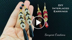 Make Interlaced Beaded Earrings