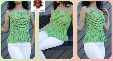 Blusa de moda a crochet