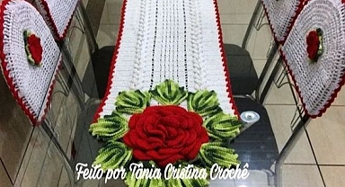 Crochet Table and Chair Cover