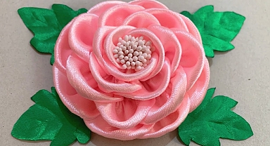 How to make ribbon rose