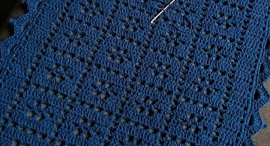 Fillet dots carpet crochet