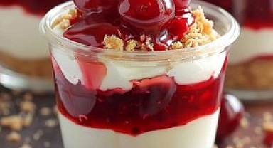 No-Bake Cherry Cheesecake Parfaits Recipe